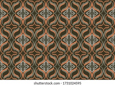 seamless damask pattern. Vintage ornament. Use for wallpaper, printing on the packaging paper, textiles. 