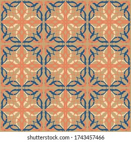 patrón de damasco sin costura. Ornamento vintage. Para papel pintado, impresión en papel envasado, textiles. 