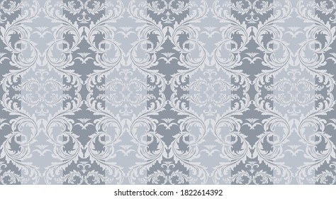 seamless damask pattern. Vintage ornament. Use for wallpaper, printing on the packaging paper, textiles.