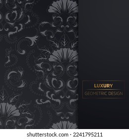 seamless damask pattern. Vintage ornament. Use for wallpaper, printing on the packaging paper, textiles.