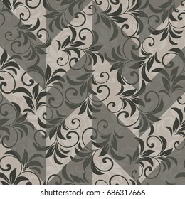 seamless damask pattern. Vintage ornament. Use for wallpaper, printing on the packaging paper, textiles. 