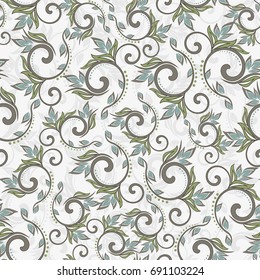 seamless damask pattern. Vintage ornament. Use for wallpaper, printing on the packaging paper, textiles. 