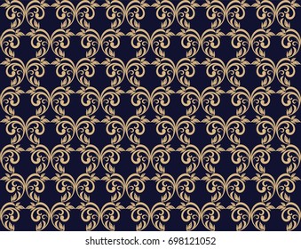 seamless damask pattern. Vintage ornament. Use for wallpaper, printing on the packaging paper, textiles. 