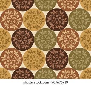 seamless damask pattern. Vintage ornament. Use for wallpaper, printing on the packaging paper, textiles.