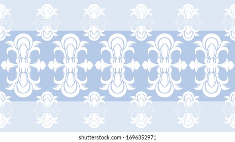 Seamless damask pattern wallpaper. Vintage decor in Victorian surface style