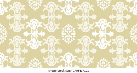 Papel tapiz de diseño de damasco inoxidable. Decoración vintage de estilo victoriano