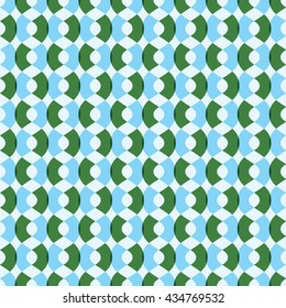 Seamless Damask Pattern.Curved Shapes Background. Blue Regular Texture