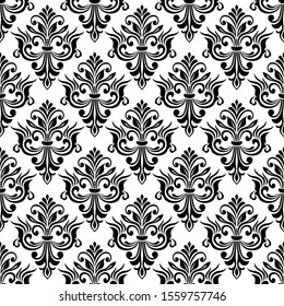 Seamless damask patterns for ornament, wallpaper, packaging, vector background