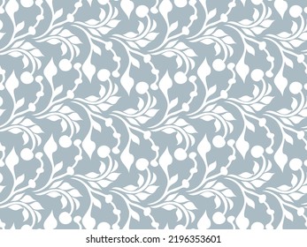 Seamless damask patterns for ornament, wallpaper, packaging, vector background
