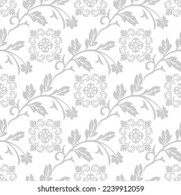 Patrones de damasco sin soldadura para adorno, papel pintado, embalaje, fondo vectorial