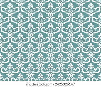 Seamless damask patterns for ornament, wallpaper, packaging, vector background