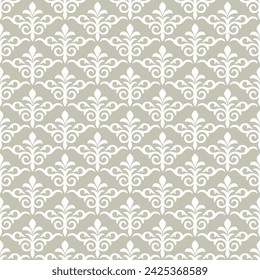 Seamless damask patterns for ornament, wallpaper, packaging, vector background
