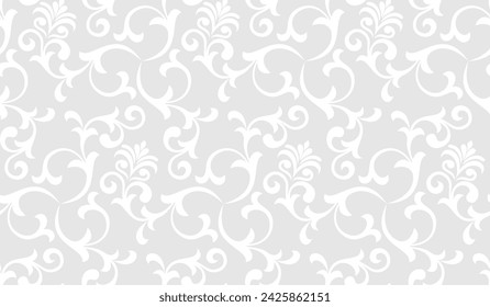 Seamless damask patterns for ornament, wallpaper, packaging, vector background