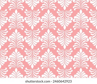 Patrones de damasco sin costura para el ornamento, Fondo de pantalla, embalaje, fondo de Vector