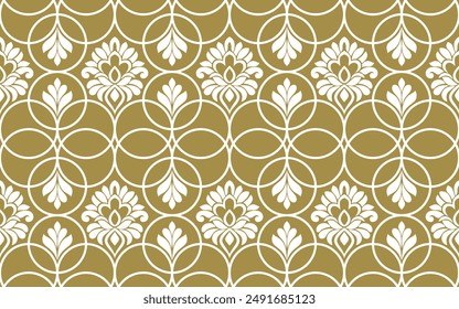 Seamless damask patterns for ornament, wallpaper. vector background