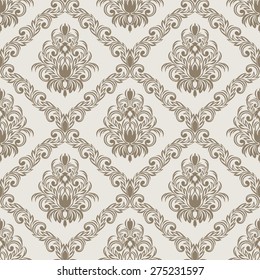 Seamless damask retro Wallpaper