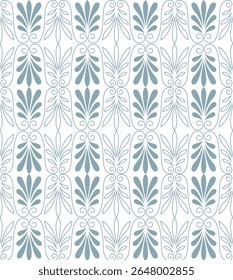Seamless damask vector background featuring a baroque style pattern. This graphic ornate design is suitable for wallpaper, fabric, packaging, and wrapping. 