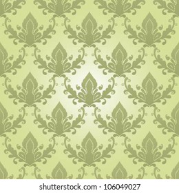 Seamless damask vector pattern