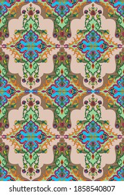 seamless damask vectors design background pattern