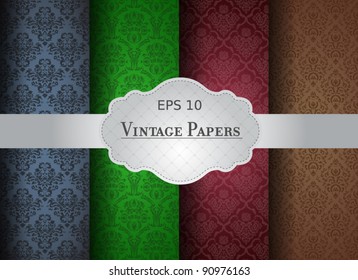 Seamless damask victorian background