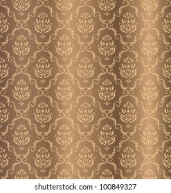 Seamless Damask wallpaper