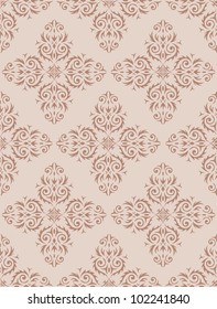 Seamless Damask wallpaper
