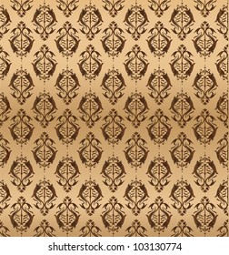 Seamless Damask wallpaper