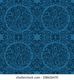 Seamless Damask wallpaper.