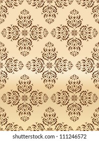 Seamless Damask wallpaper