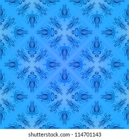 Seamless damask wallpaper