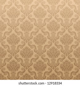 Seamless Damask wallpaper