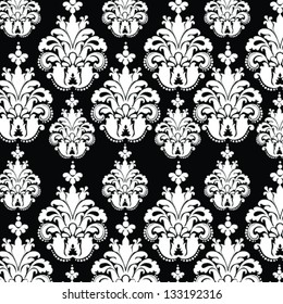 Seamless Damask wallpaper