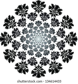Seamless Damask wallpaper