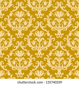 Seamless Damask Wallpaper