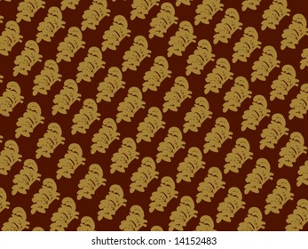 Seamless Damask wallpaper