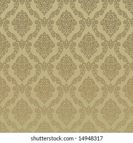 Seamless Damask Wallpaper