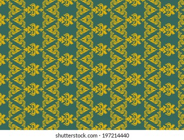 Seamless Damask Wallpaper