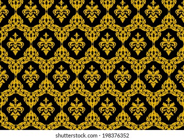 Seamless Damask wallpaper