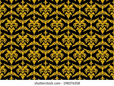 Seamless Damask wallpaper