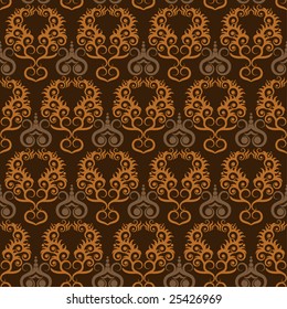 Seamless Damask wallpaper