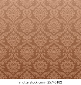Papel de parede sem costura Damask