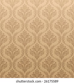Seamless Damask Wallpaper