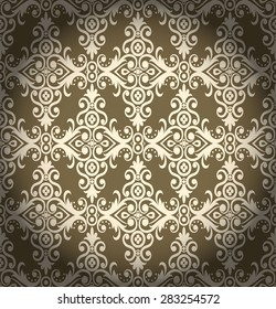 Seamless damask wallpaper