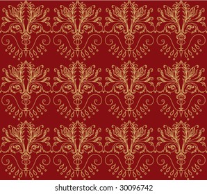 Seamless Damask wallpaper