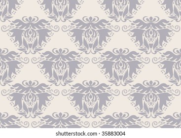 seamless damask  wallpaper