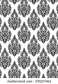 Seamless damask wallpaper