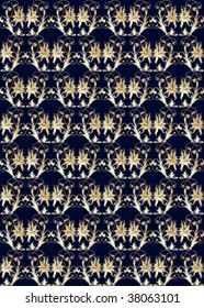Seamless Damask wallpaper
