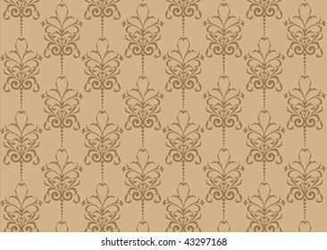 Seamless Damask Wallpaper