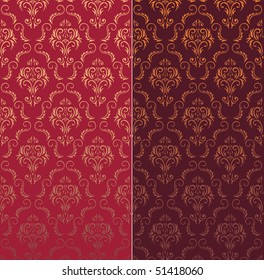 Seamless Damask wallpaper