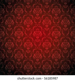 Seamless Damask wallpaper